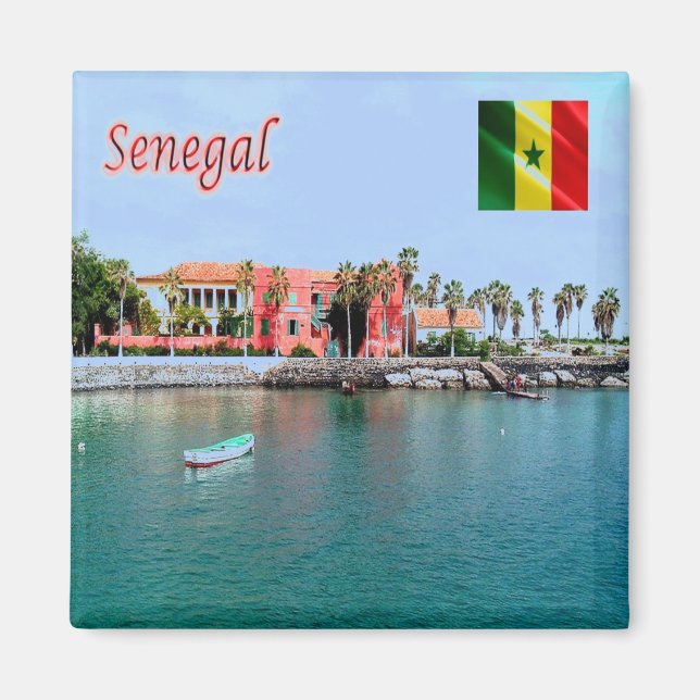 zSN008 SENEGAL, Port Island of Gorée, Fridge Magnet (Front)