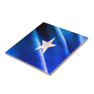 zSO002 SOMALIA, Waving Flag, Africa, Ceramic Tile