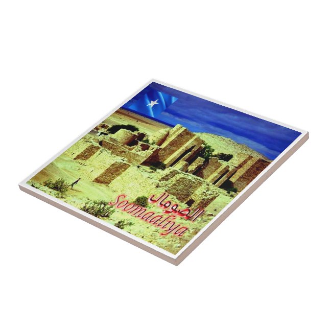 zSO005 SOMALIA, Taleh Castle, Africa, Ceramic Tile (Side)