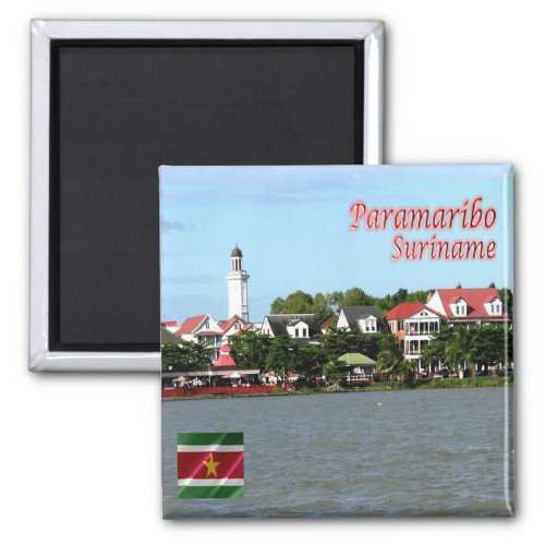 zSR006 PARAMARIBO Suriname America Fridge Magnet