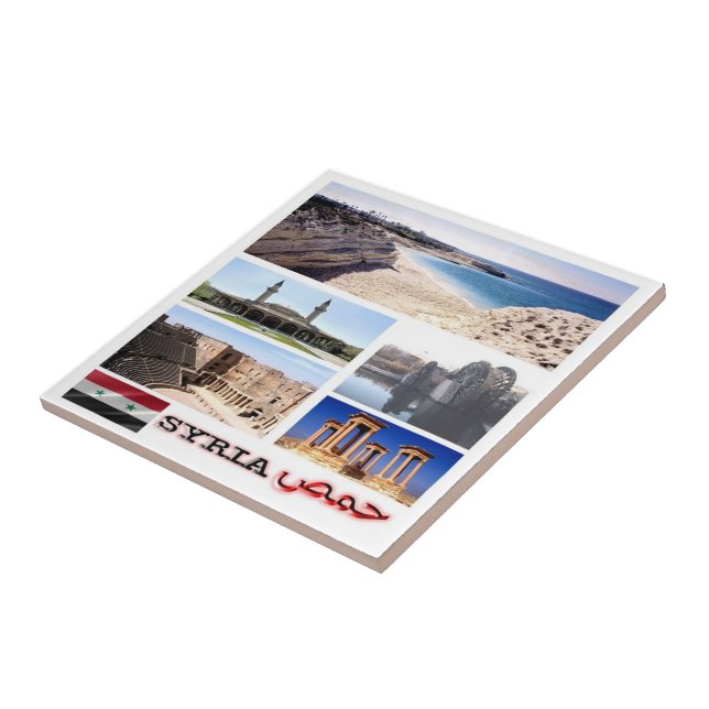 zSY005 mosaic SYRIA, Asia, Ceramic Tile (Side)