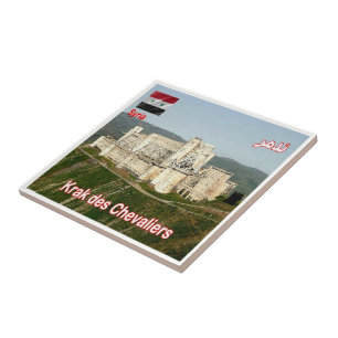 zSY010 panorama KRAK DES CHEVALIERS, Syria, Ceramic Tile