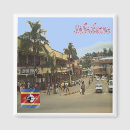 zSZ004 MBABANE Swaziland Africa Fridge Magnet