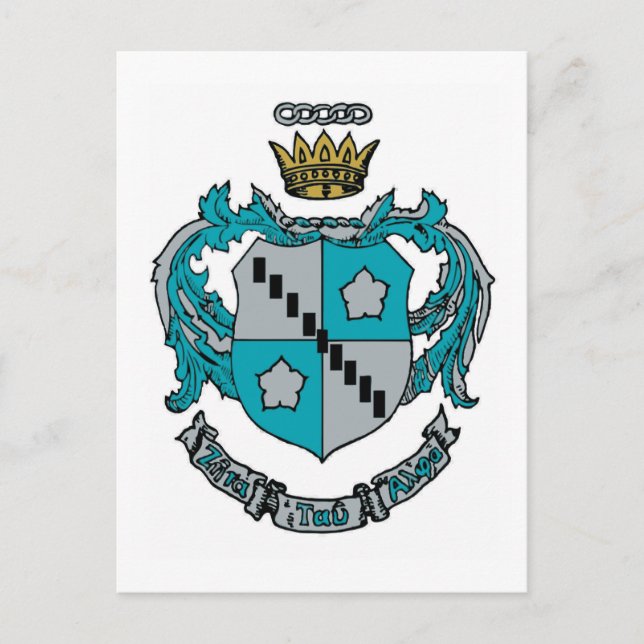 ZTA Crest Color Postcard (Front)