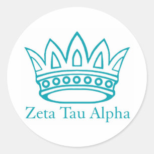 ZTA Crown with ZTA Classic Round Sticker