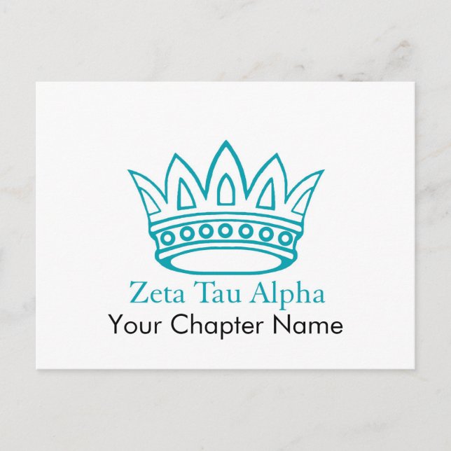 ZTA Crown with ZTA Postcard (Front)
