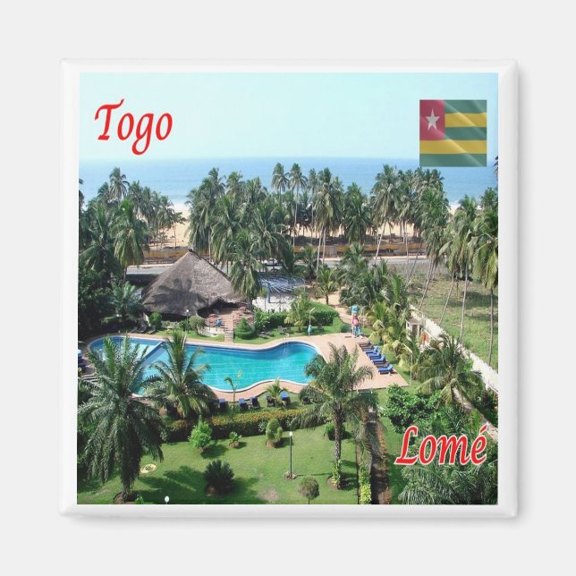 zTG006 LOME' Togo, Africa, Fridge Magnet (Front)