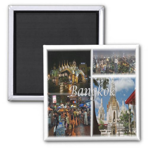 zTH008 mosaic of  BANGKOK Thailand Asia Fridge Magnet