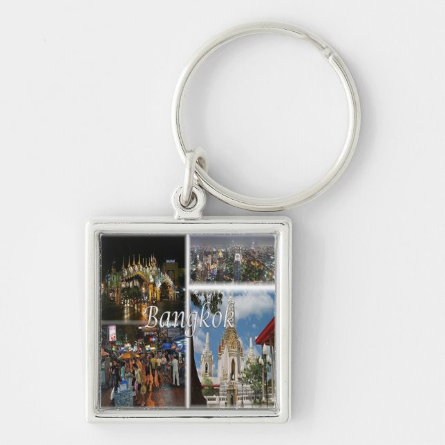 zTH008 mosaic of  BANGKOK, Thailand, Asia, Keychain (Front)