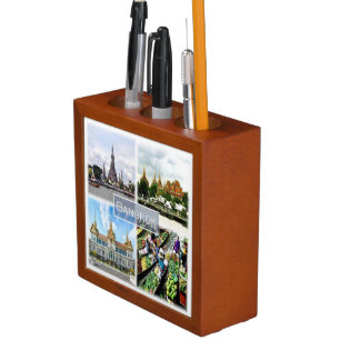 zTH009 collage of BANGKOK, Thailand, Asia, Desk Organizer
