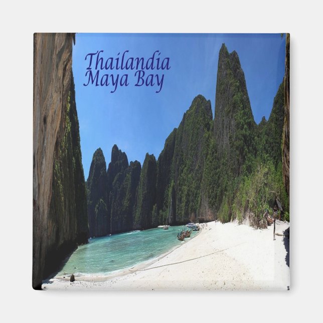 zTH014 MAYA BAY KRABI, Thailand, Asia, Fridge Magnet (Front)