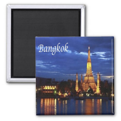 zTH016 BANGKOK by nigth Thailand  Asia Fridge Magnet