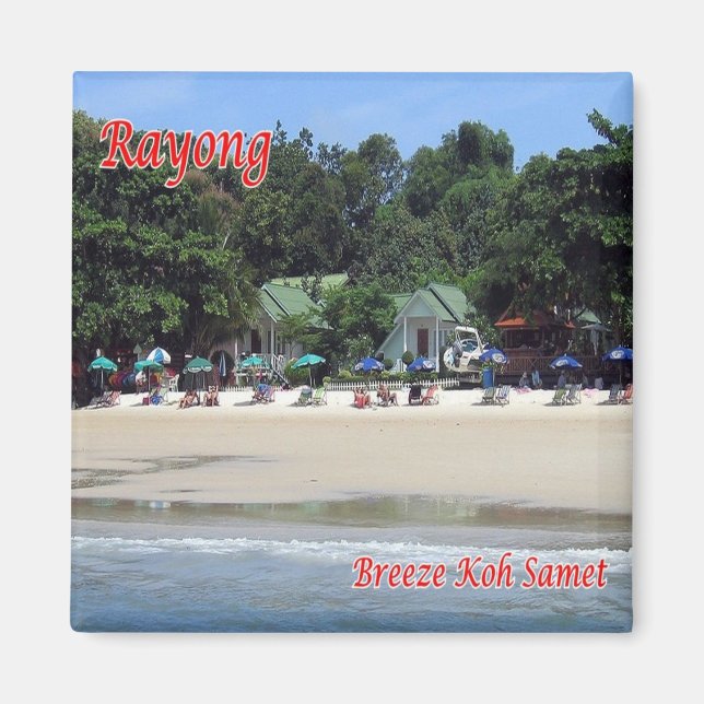 zTH018 RAYONG, KOH SAMET beach sea Breeze, Fridge Magnet (Front)