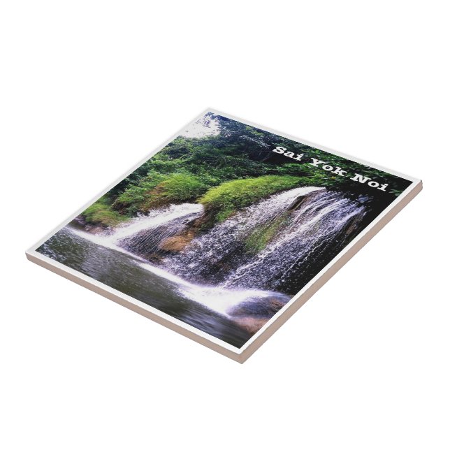zTH025 waterfall of SAI YOK NOI, Thailand, Ceramic Tile (Side)