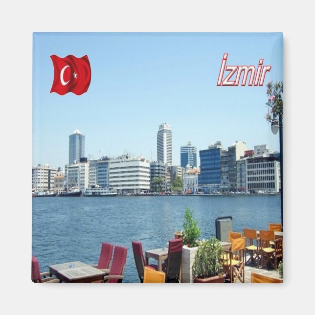zTR007 SMYRNA, Turkey, Europe, Fridge Magnet (Front)