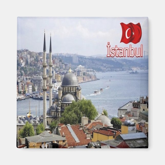 zTR020 ISTANBUL panorama, Turkey, Europe, Fridge Magnet (Front)