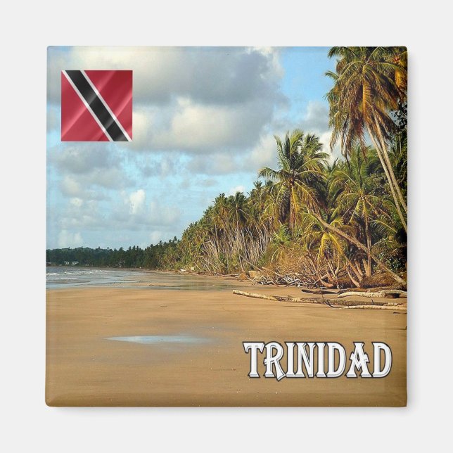 zTT009 TRINIDAD, Mayaro Beach, Fridge Magnet (Front)