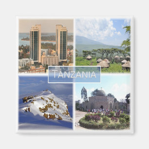 zTZ016 TANZANIA, Mosaic, Africa, Fridge Magnet