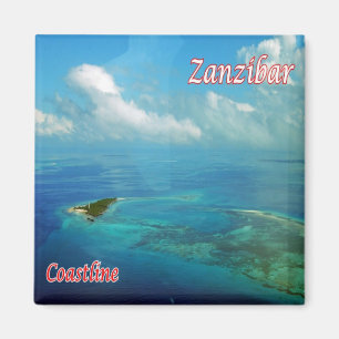 zTZ018 ZANZIBAR,Coastline,Tanzania, Africa, Fridge Magnet