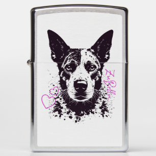 ZuBella Blue Heeler Dog Lovers Zippo Lighter
