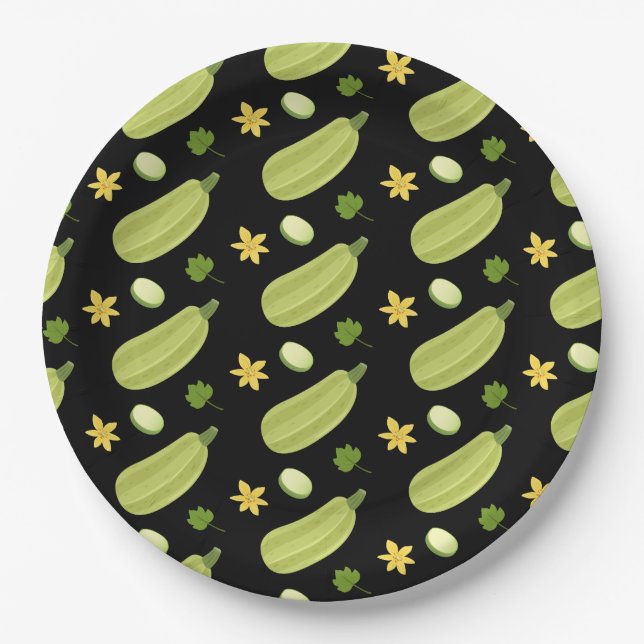 Zucchinas Paper Plates (Front)