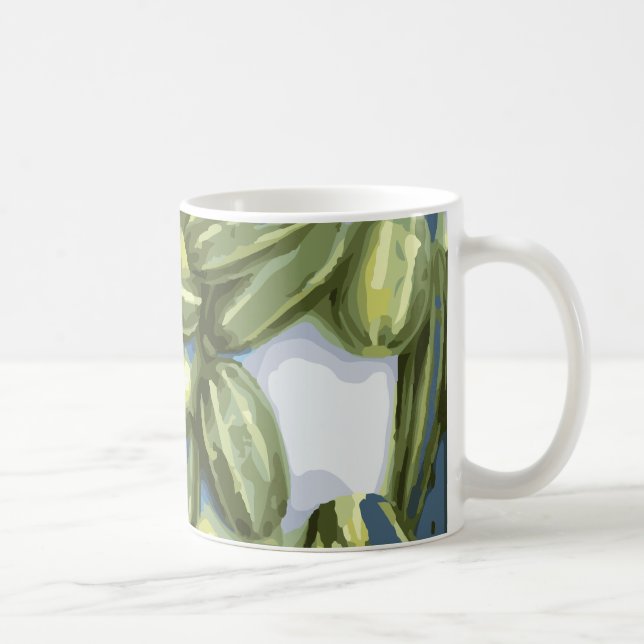 Zucchini and Winter Squash Harvest Coffee Mug (Right)