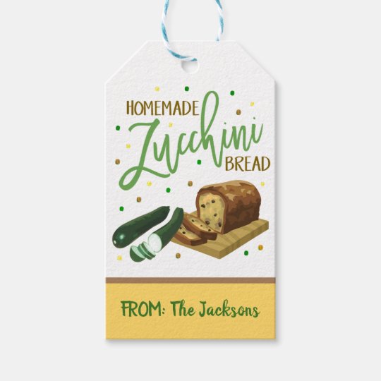 Zucchini Bread Gift Tag | Zazzle.com