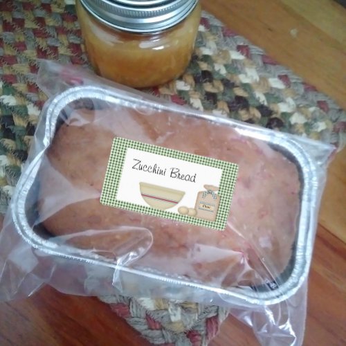 Zucchini Bread Label