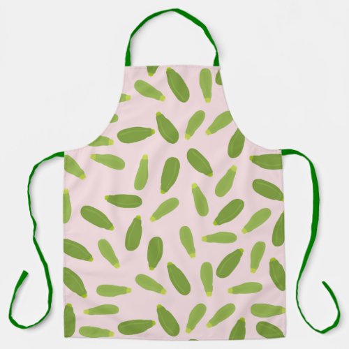 Zucchini Courgette Summer Squash Pattern Apron