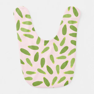 Zucchini Courgette Summer Squash Pattern Baby Bib