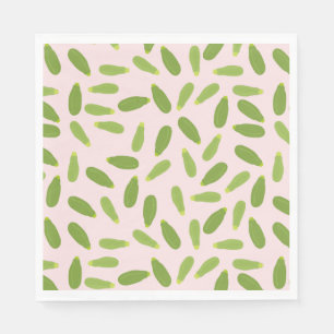 Zucchini Courgette Summer Squash Pattern Napkins