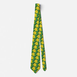 Zucchini Flower Neck Tie