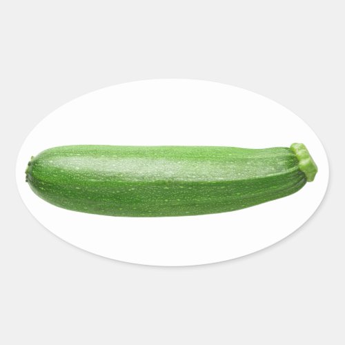 Zucchini Oval Sticker