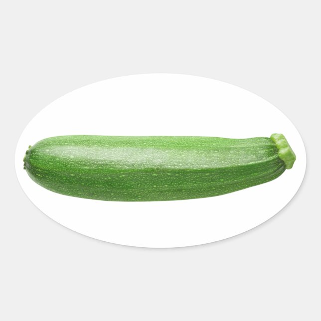 Zucchini Oval Sticker (Front)