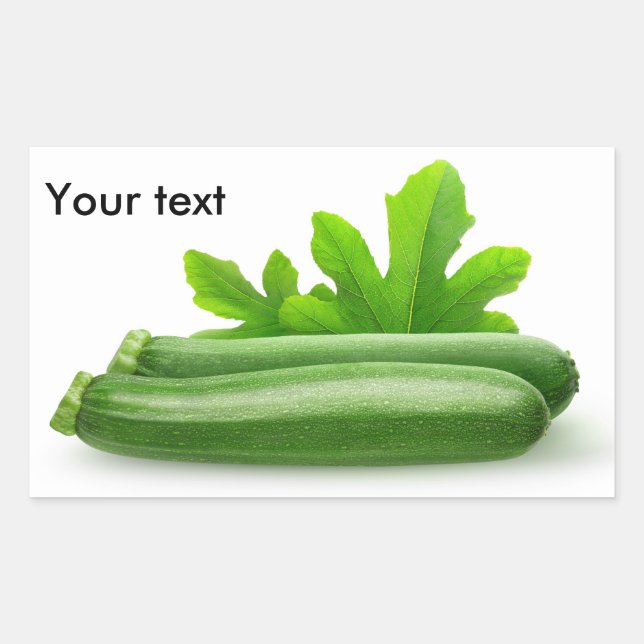 Zucchini Rectangular Sticker (Front)