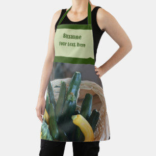 Zucchini Squash Gourds Vegetables Personalized Apron