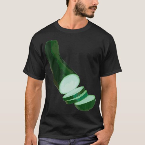 Zucchini Squash Halloween Costume  Veggie Salad Gr T_Shirt