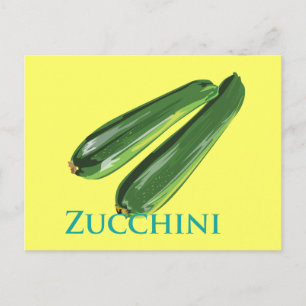 Zucchini Squash Postcard