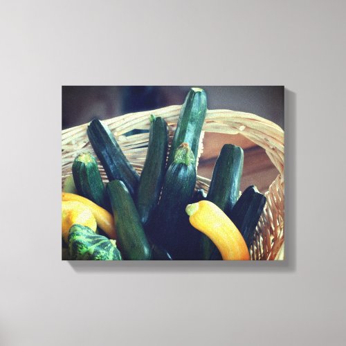 Zucchini Summer Squash Gourds Vegetables  Canvas Print