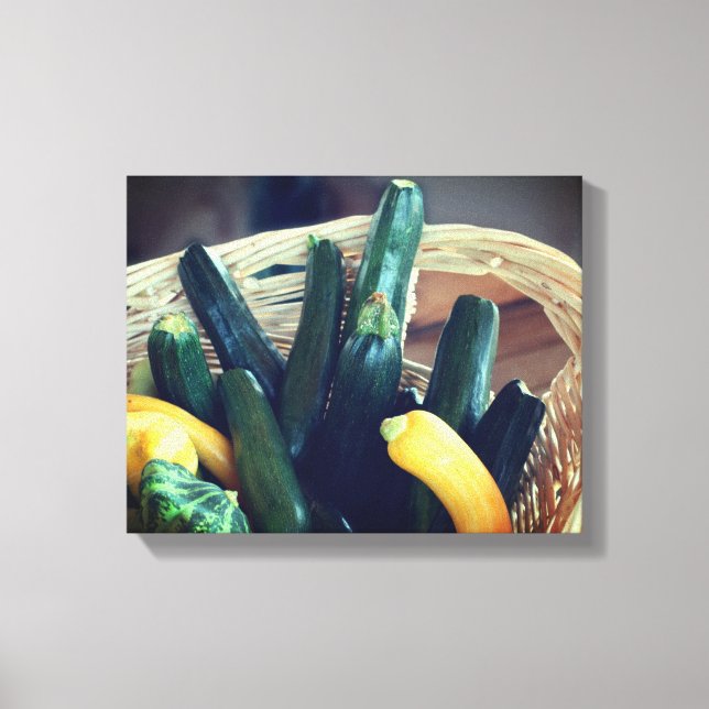 Zucchini Summer Squash Gourds Vegetables  Canvas Print (Front)