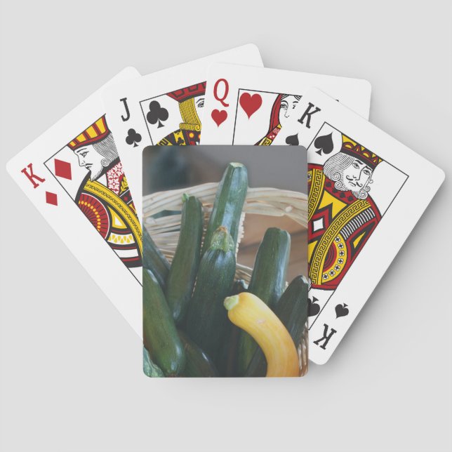Zucchini Summer Squash Gourds Vegetables  Poker Cards (Back)