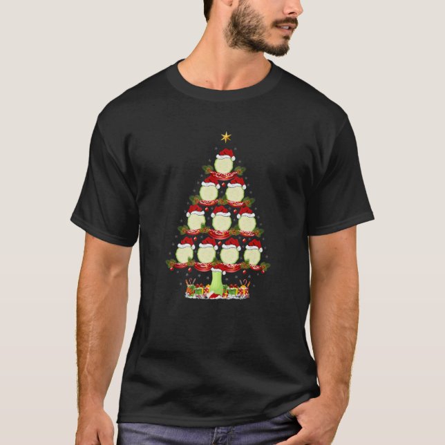 Zucchini Vegetables Xmas Lighting T-Shirt (Front)