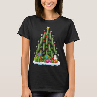 Zucchini Xmas Tree Lighting Santa Zucchini Christm T-Shirt