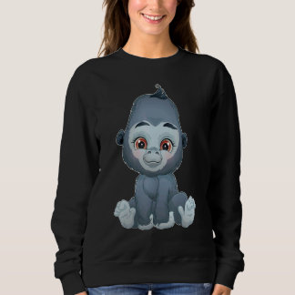 Zuckersüßer Baby Gorilla Sweatshirt