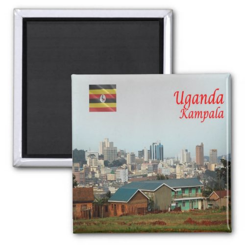zUG005 KAMPALA Skyline Uganda Africa Fridge Magnet