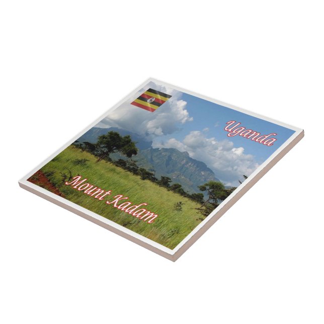 zUG009 UGANDA,  Mount Kadam, Africa, Ceramic Tile (Side)