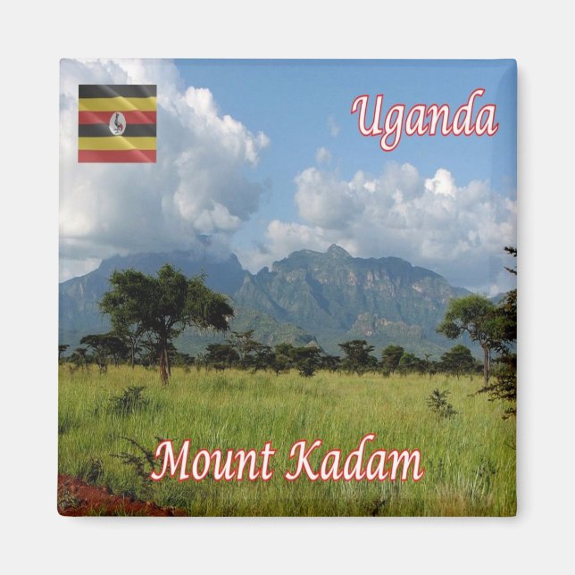 zUG009 UGANDA,  Mount Kadam, Africa, Fridge Magnet (Front)