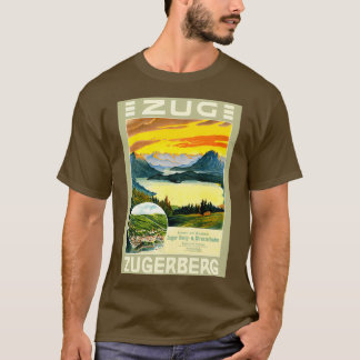 Zug Zugerberg Swiss Funicular Railway Vintage Swis T-Shirt