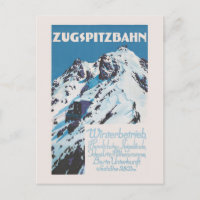 Zugspitzbahn Vintage Poster 1927