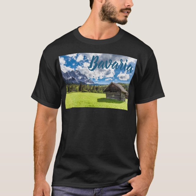 Zugspitze Alm Panorama Garmisch-Partenkirchen Post T-Shirt (Front)